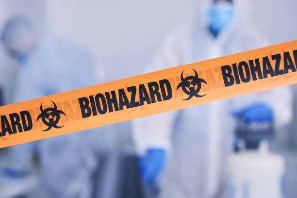 Professional Biohazard Cleanup technician working in Quincy, MA